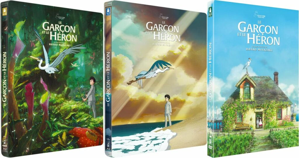 coffrets blu-ray-dvd-ultra-HD Garçon et le héron